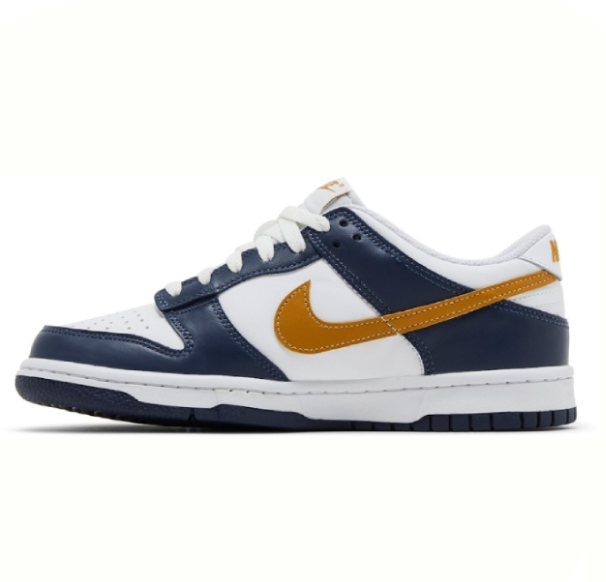 NIKE DUNK LOW MIDNIGHT NAVY WHEAT (GS)